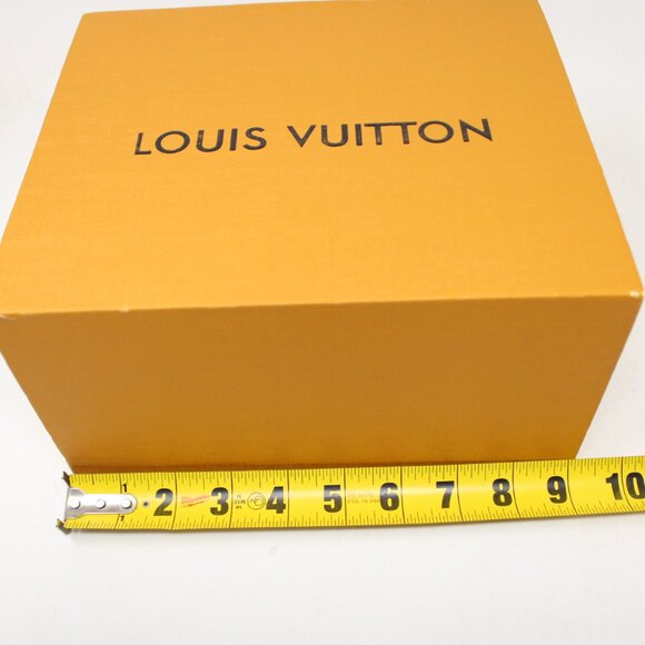 Empty Louis Vuitton Box, Dust Bag, Paperwork Orange 8x9x5 Giftbox Authentic - Picture 14 of 15